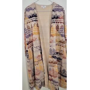 LulaRoe Duster Womens Small Boho Southwestern Country Cowgirl Western Duster